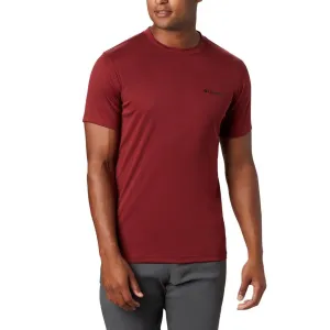 Columbia Men Maroon Zero Rules Short Sleeve T-Shirt