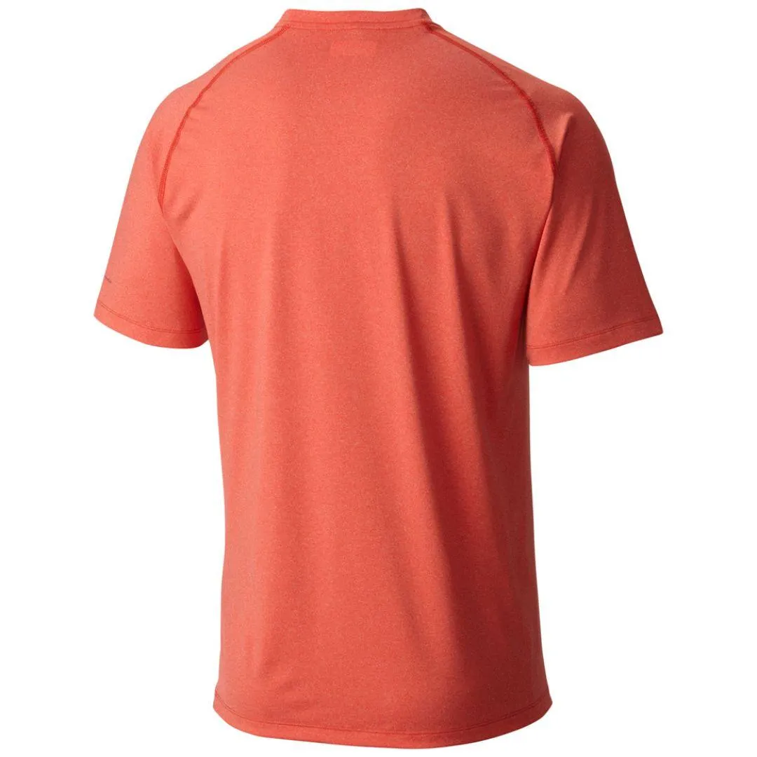 Columbia Men Red Tuk Mountain Mens Short Sleeve T-Shirt