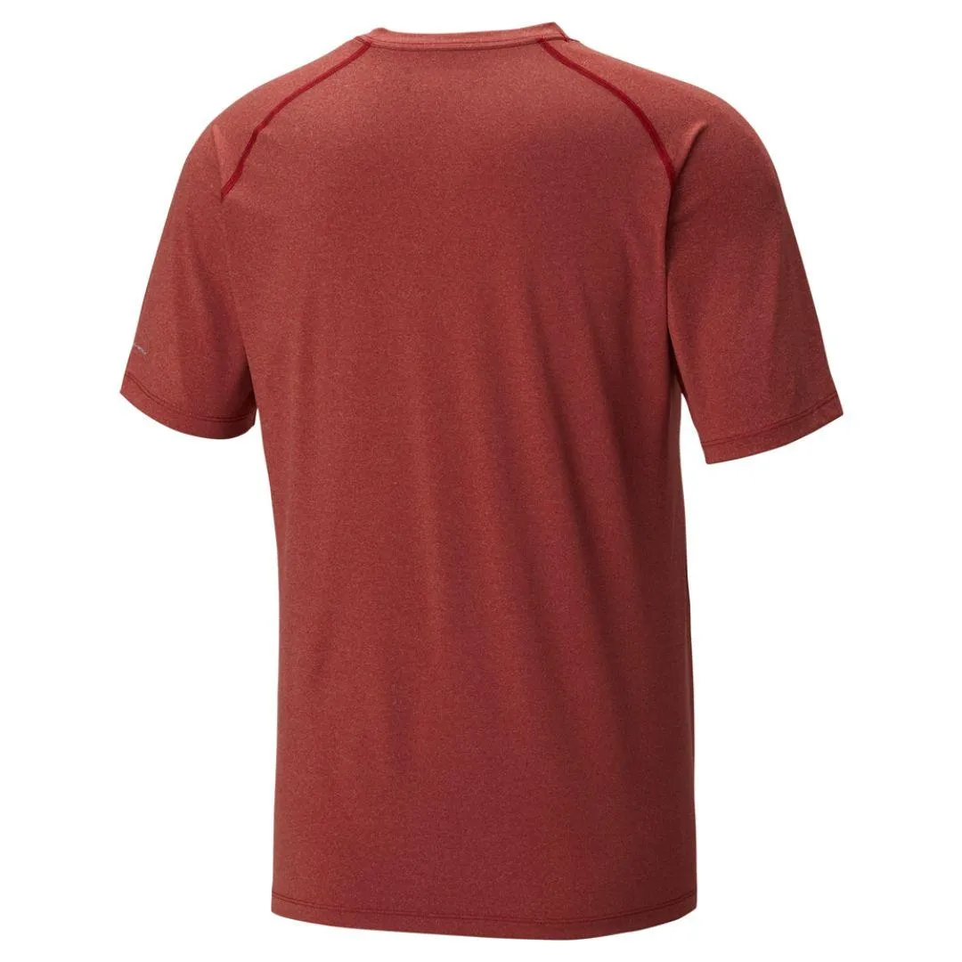 Columbia Men Red Tuk Mountain Mens Short Sleeve T-Shirt