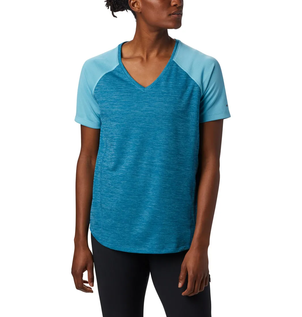 Columbia Women Blue Bryce Peak Short Sleeve T-Shirt