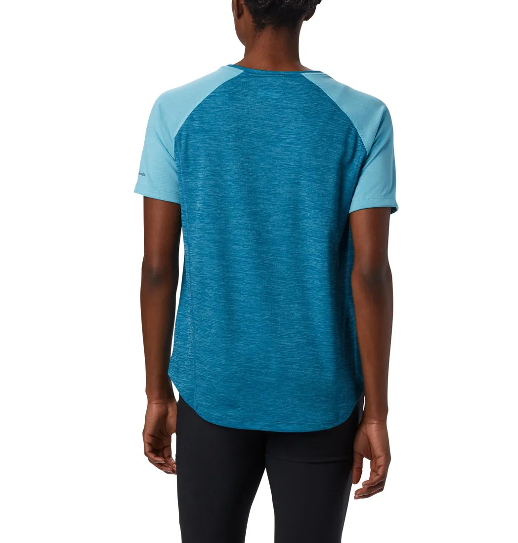 Columbia Women Blue Bryce Peak Short Sleeve T-Shirt