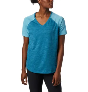 Columbia Women Blue Bryce Peak Short Sleeve T-Shirt
