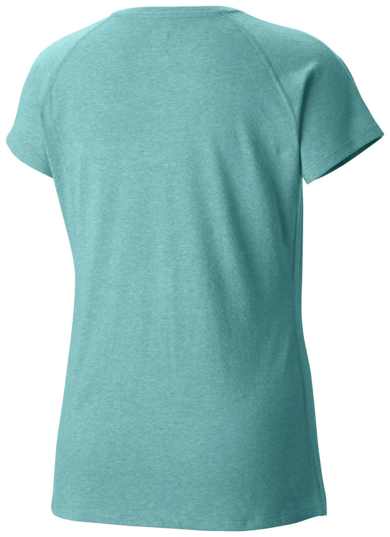 Columbia Women Green Silver Ridge Zero Short Sleeve T-Shirt