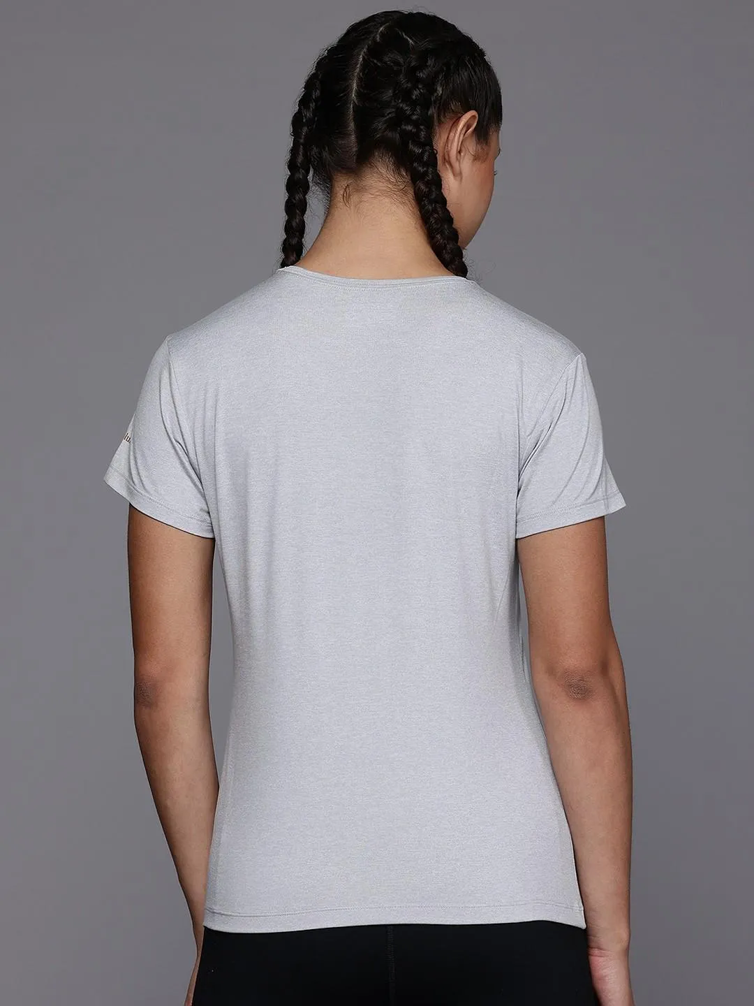 Columbia Womens Grey Sloan Ridge Graphic Short Sleeve Tee