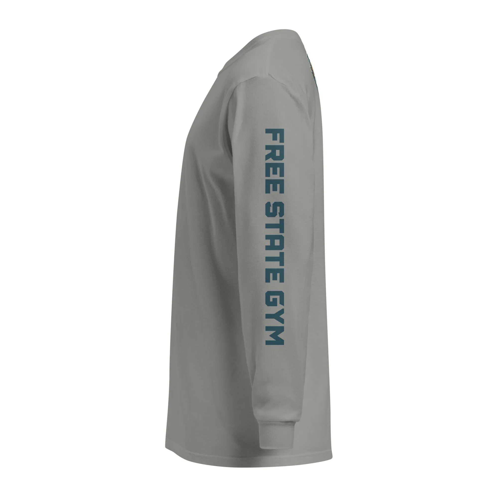 Comfort Colors Long Sleeve | Text on sleeve