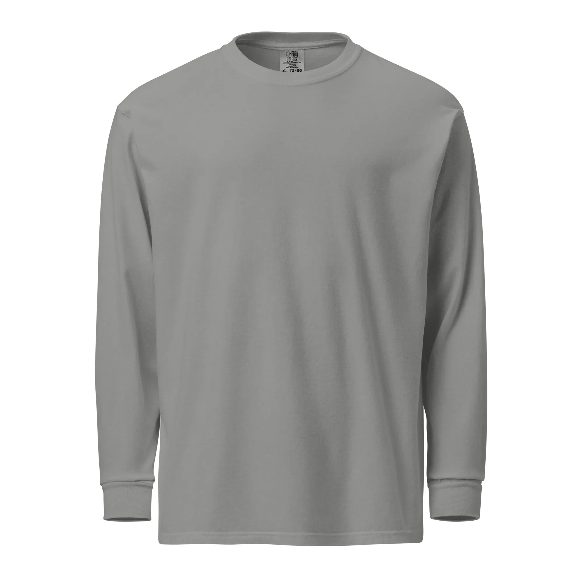 Comfort Colors Long Sleeve | Text on sleeve