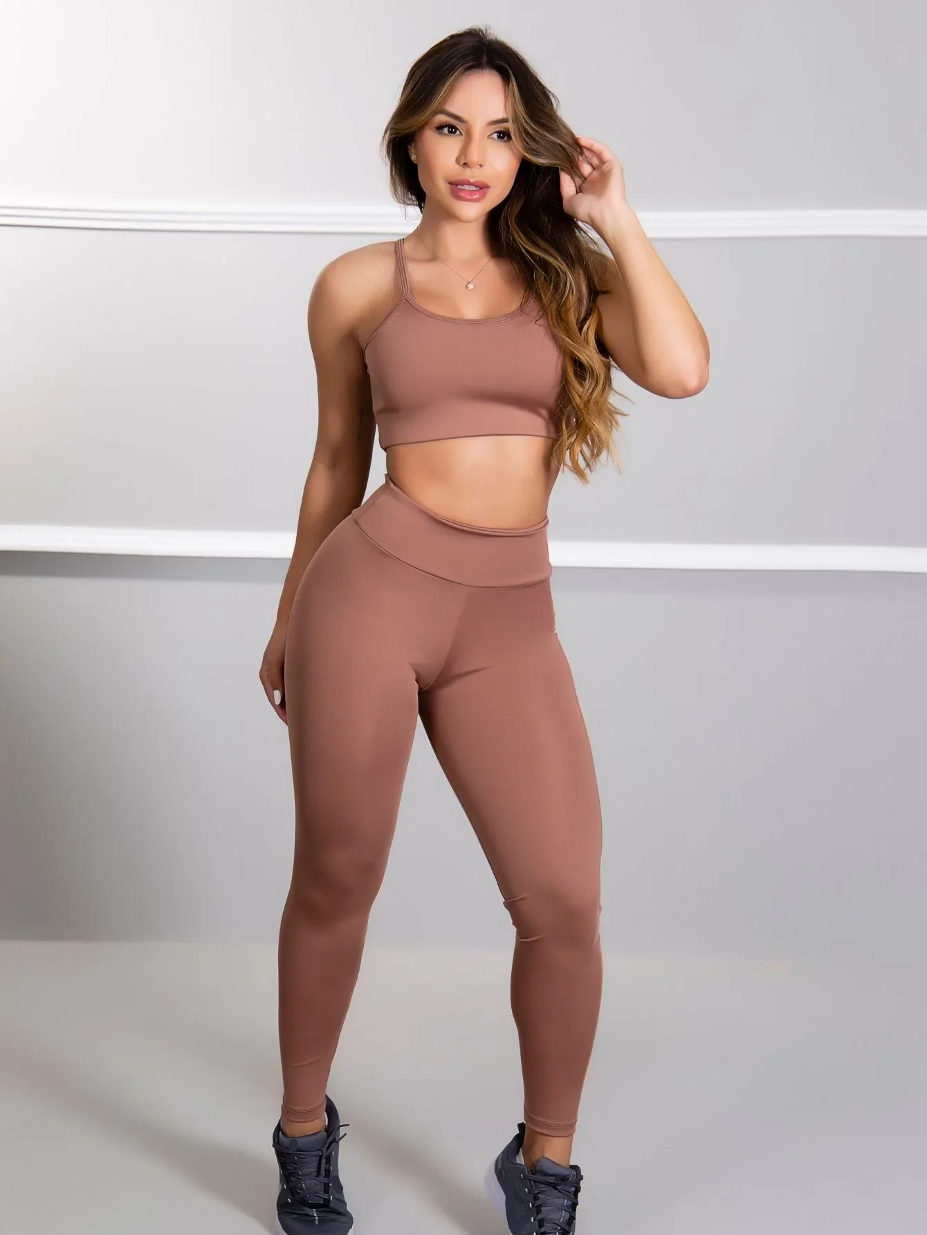 Conjunto fitness Basic (calça top)