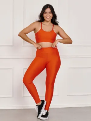 Conjunto fitness Canelado (calça top)