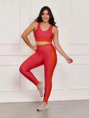 Conjunto fitness Color (calça top)
