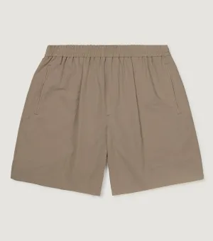 Cotton Fatigue Shorts Beige