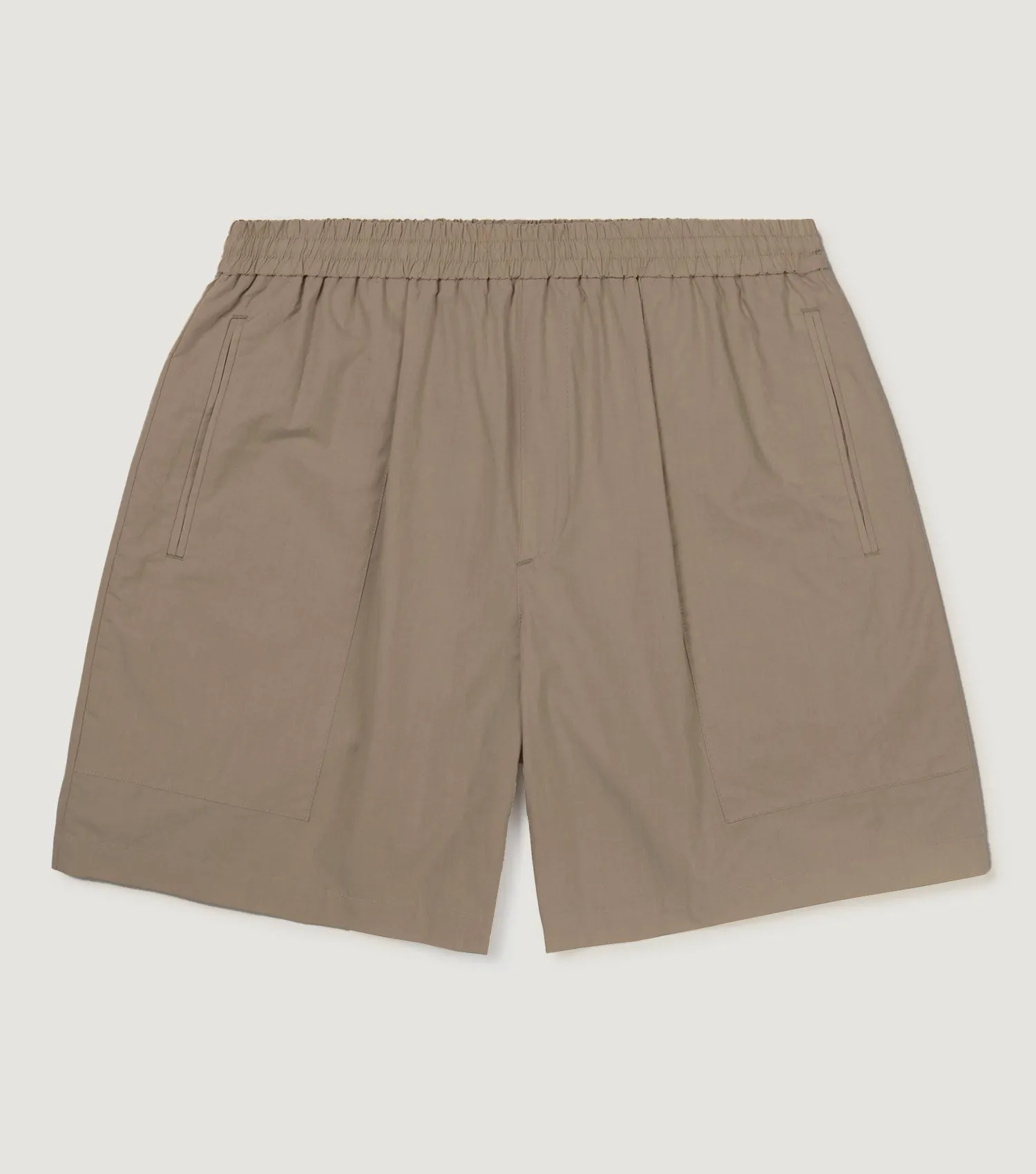 Cotton Fatigue Shorts Beige