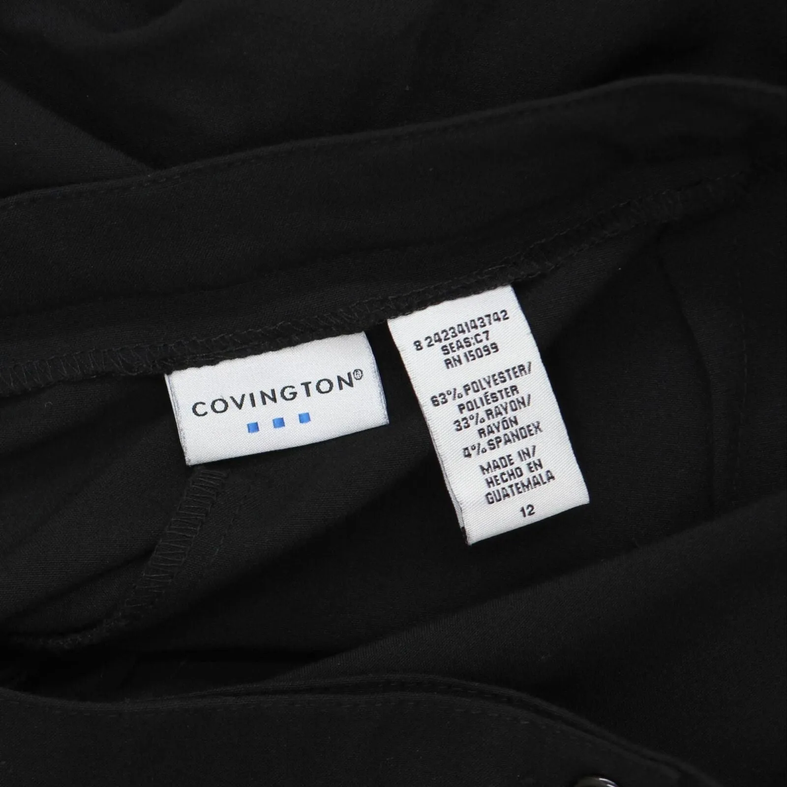 Covington Womens Stretch Dress Pants 166a0d4b3d2af6 Black 12