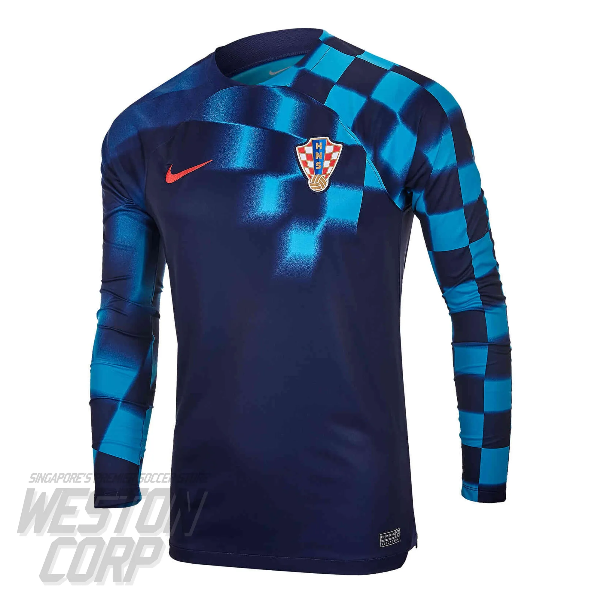 Croatia Adult 2022 SS Away Stadium Long Sleeve Jersey