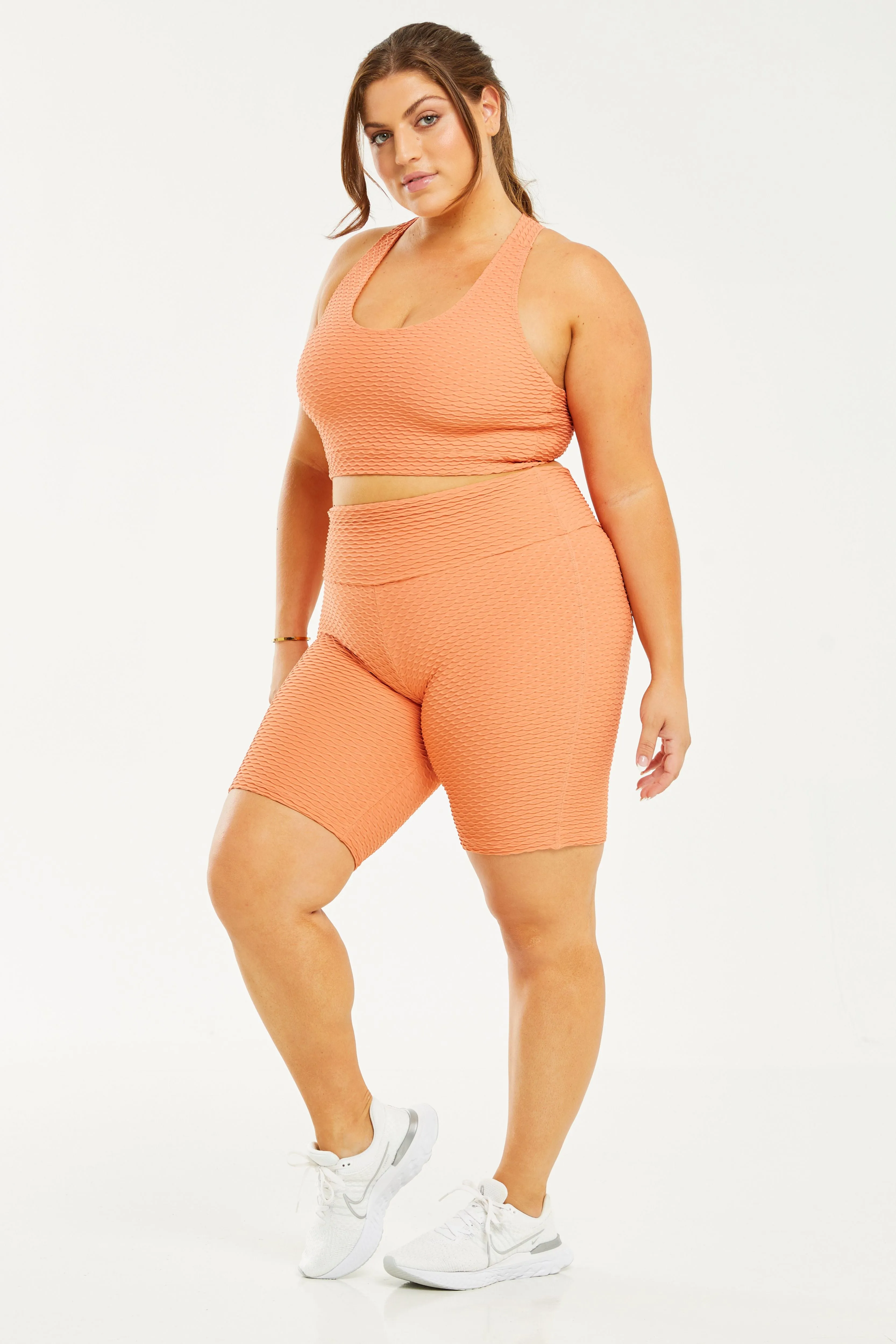 Croco Skin Shorts Apricot (FINAL SALE)