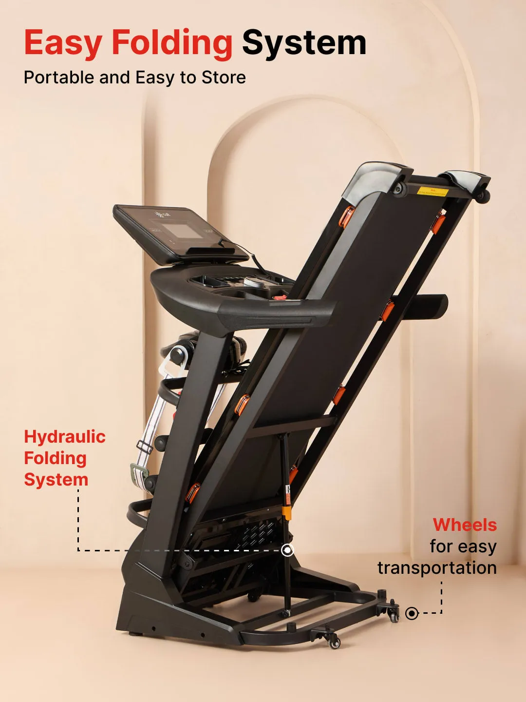 Cultrun M6 Nova 6 HP Peak Treadmill | 15-level Auto-Incline & Massager | Max Weight-140kg | Max Speed-18kmph (with 6 months extended warranty)