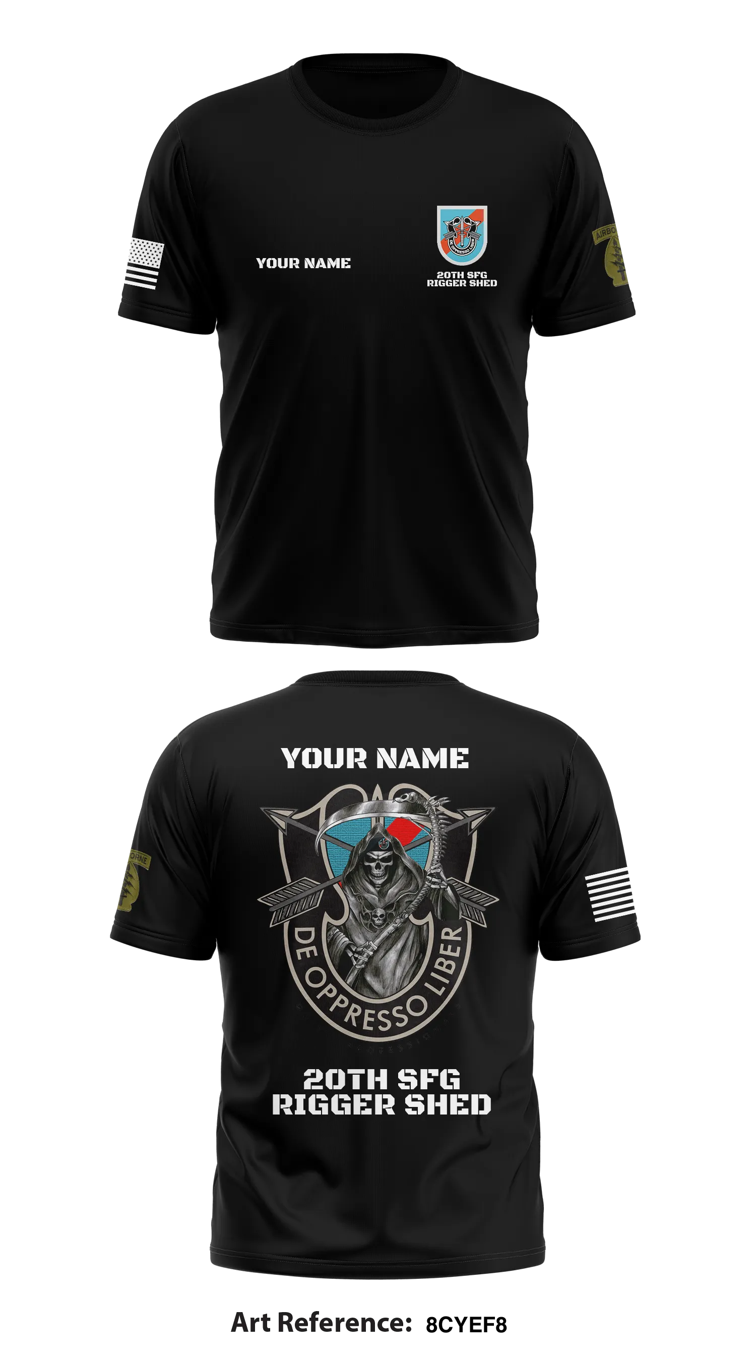 Custom 20th SFG DET 1 Rigger  Store 1 Core Men's SS Performance Tee - 8CYEf8