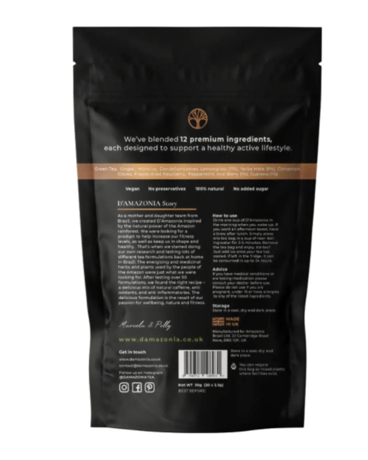 D'AMAZONIA HEALTH & FITNESS TEA