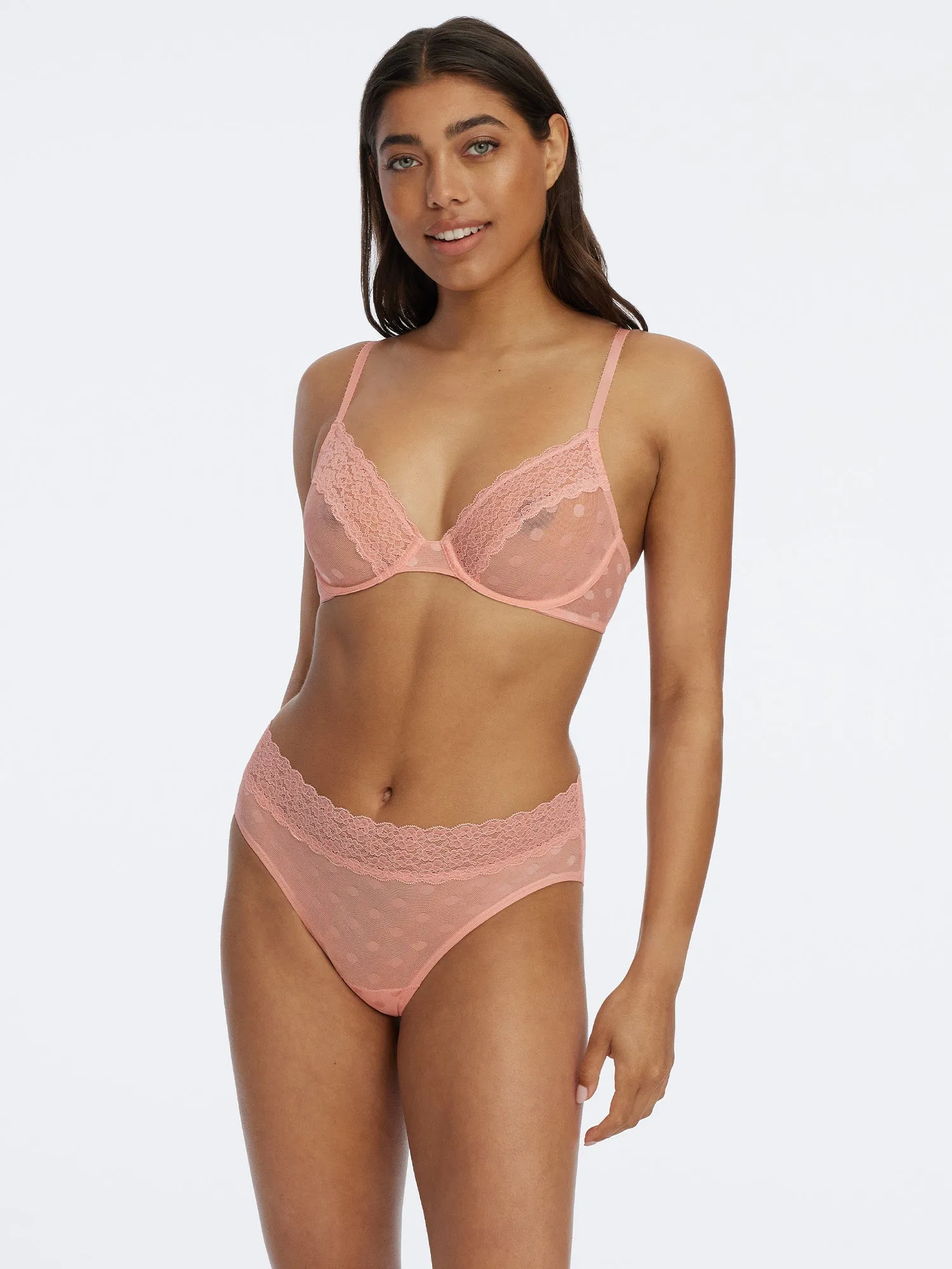 Dare Dot Unlined Underwire Plunge Bra