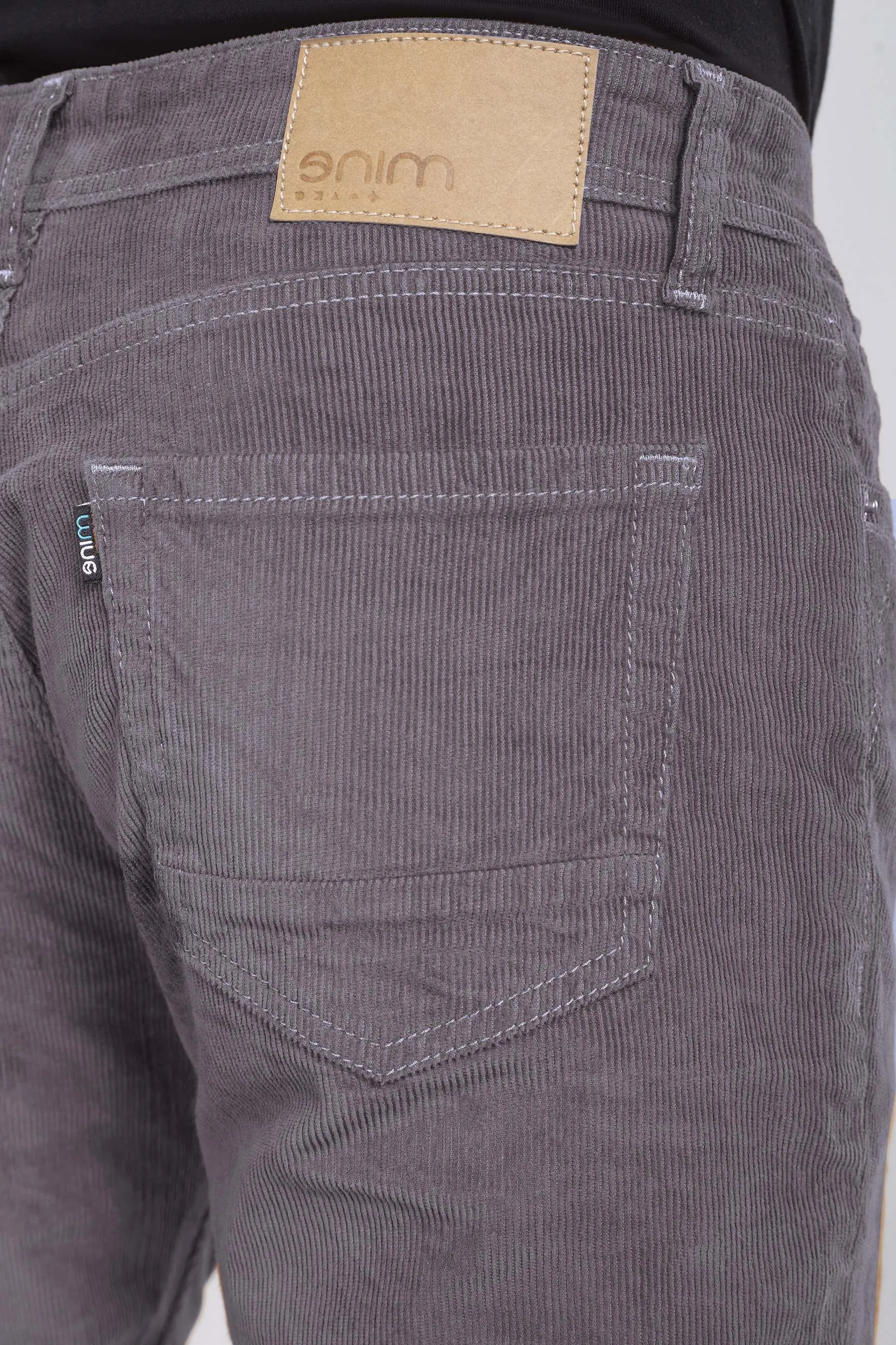 Dark Grey Stretch Corduroy Jeans