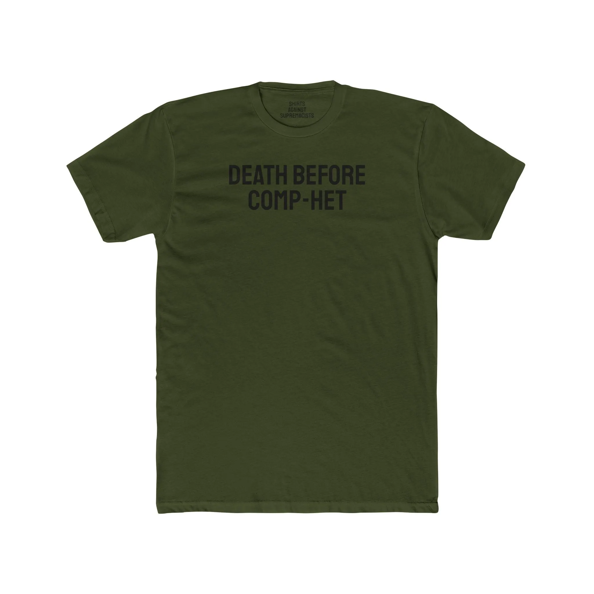 Death Before Comp-Het - Unisex Cotton Crew Tee