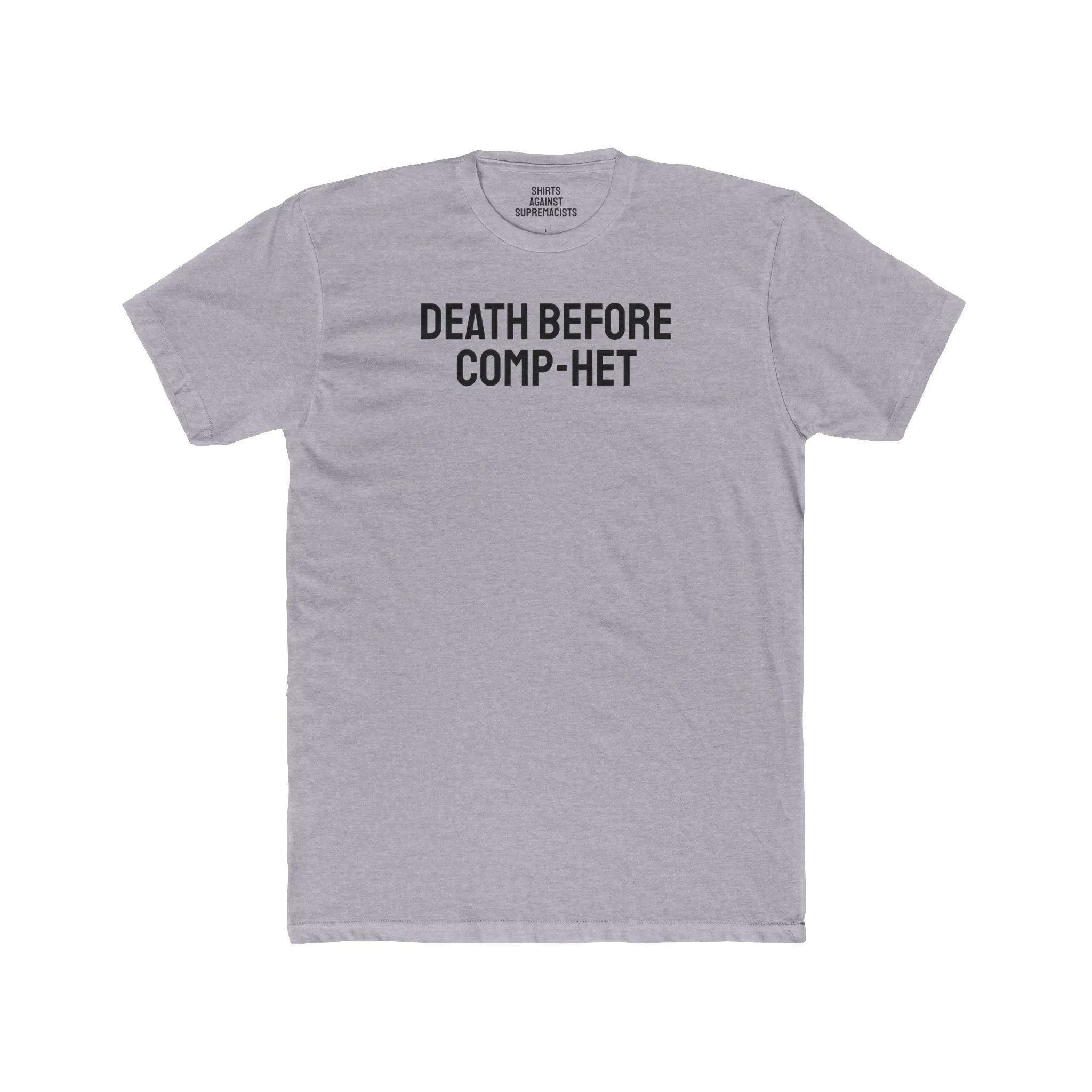 Death Before Comp-Het - Unisex Cotton Crew Tee