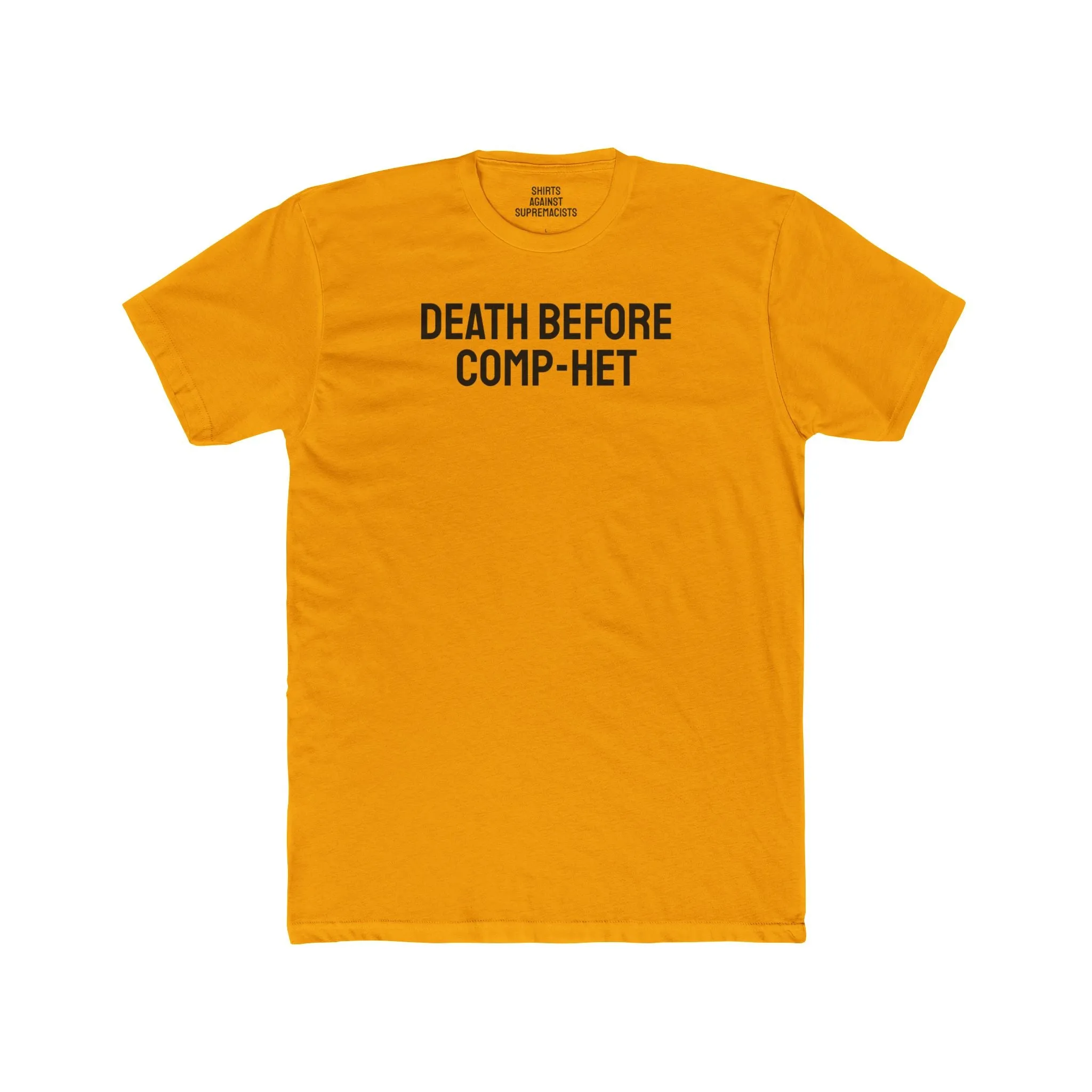 Death Before Comp-Het - Unisex Cotton Crew Tee