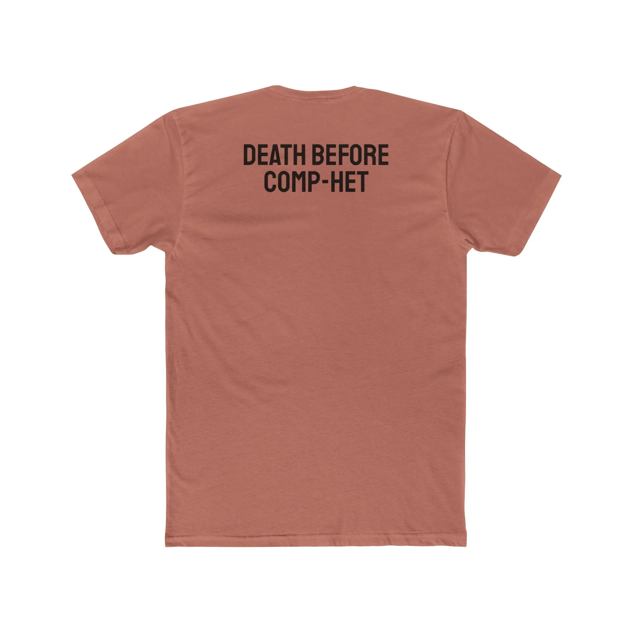 Death Before Comp-Het - Unisex Cotton Crew Tee