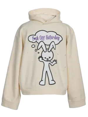 Distressed 'F*ck Off Saturday' Hoodie