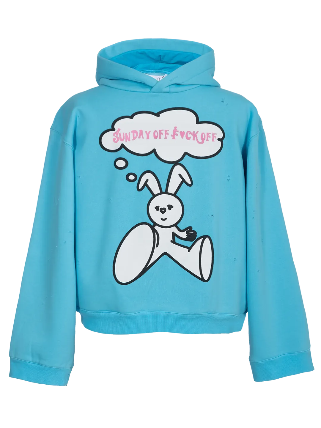 Distressed 'F*ck Off Sunday' Hoodie