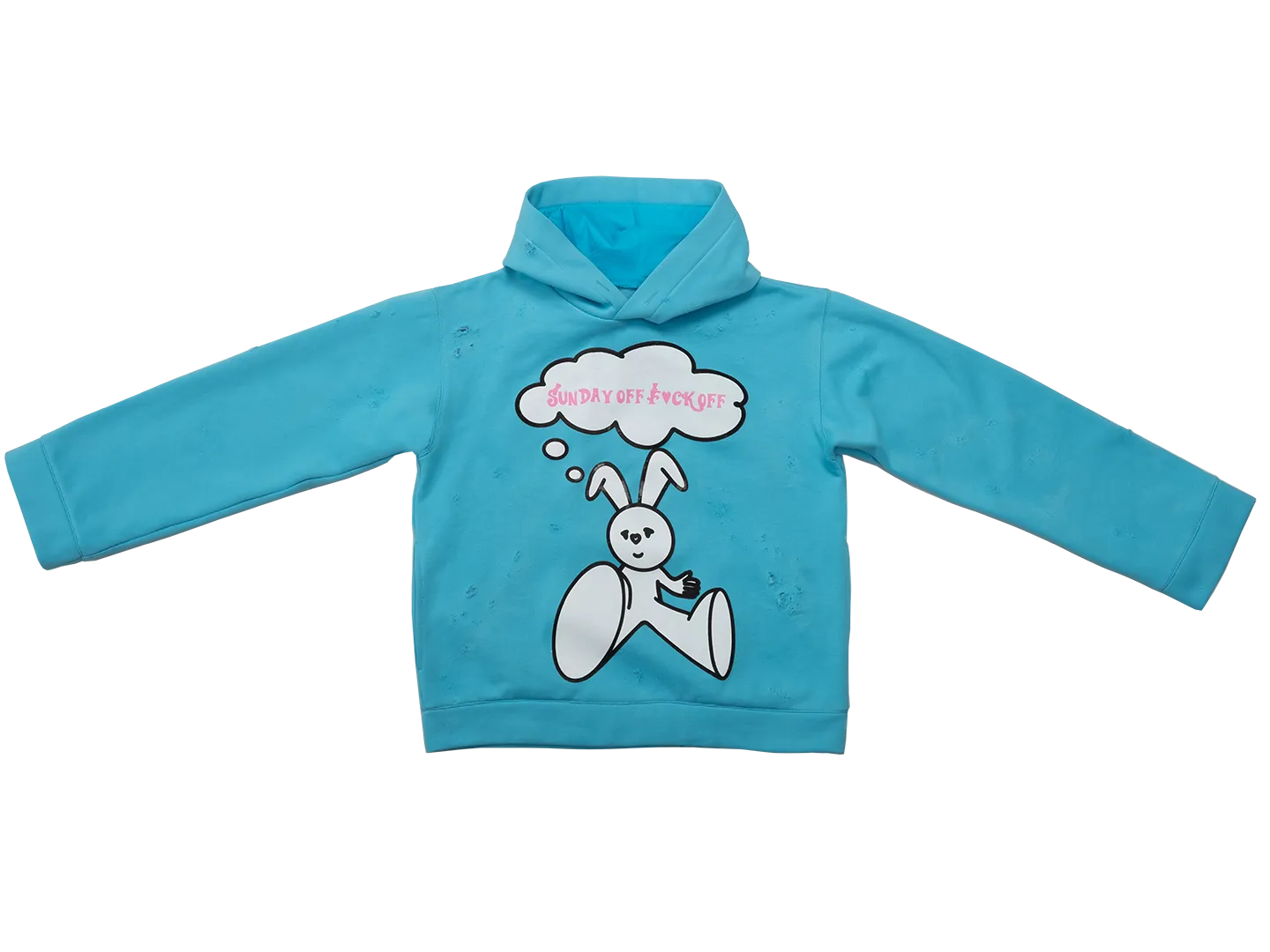 Distressed 'F*ck Off Sunday' Hoodie