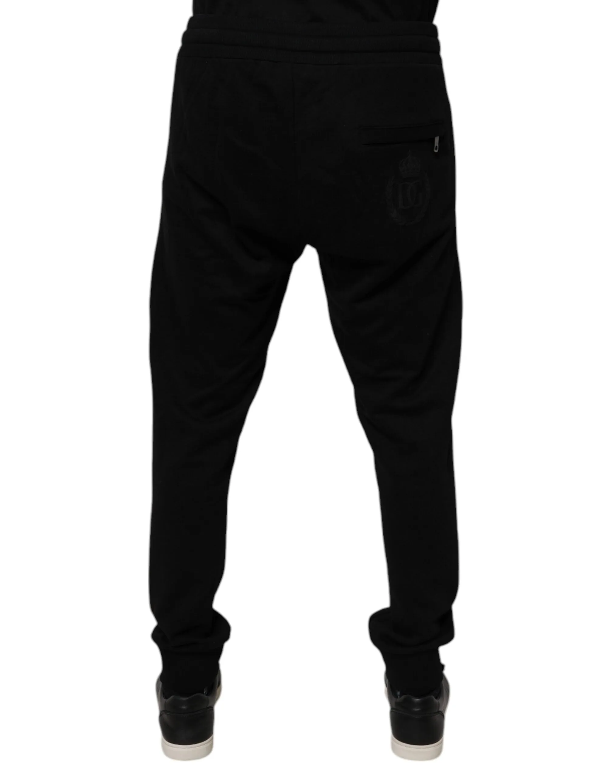 Dolce & Gabbana Black Cotton Jogger Jogging Pants