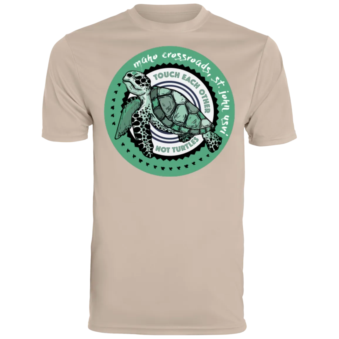 Don't Touch Turtles Augusta Men's Wicking T-Shirt