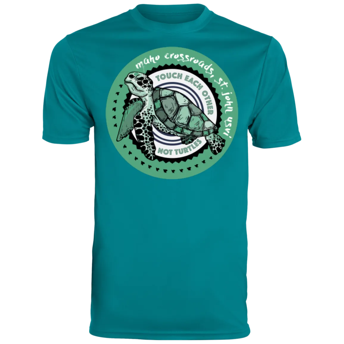 Don't Touch Turtles Augusta Men's Wicking T-Shirt