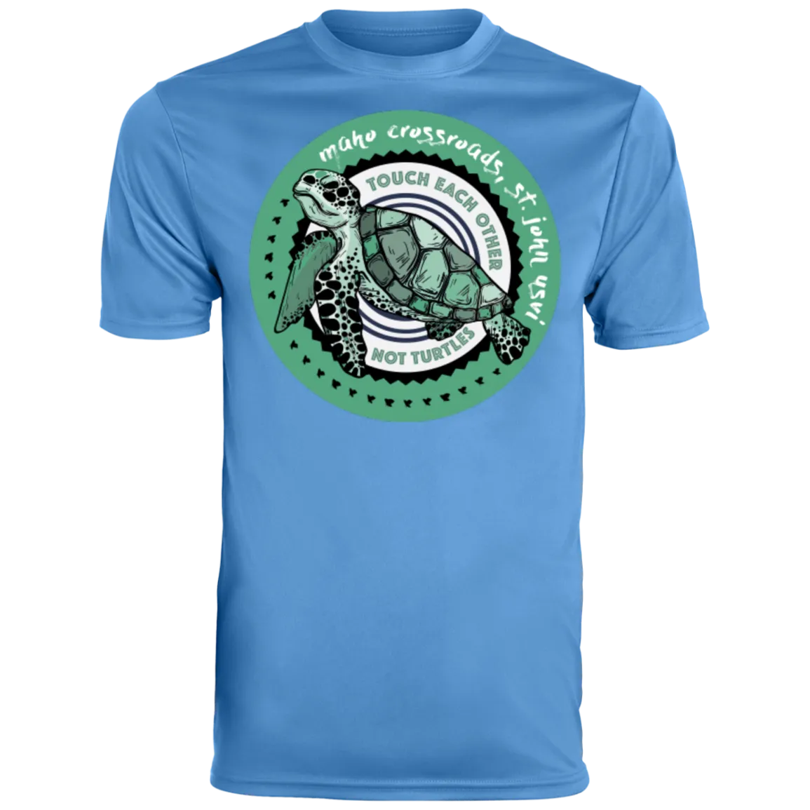Don't Touch Turtles Augusta Men's Wicking T-Shirt