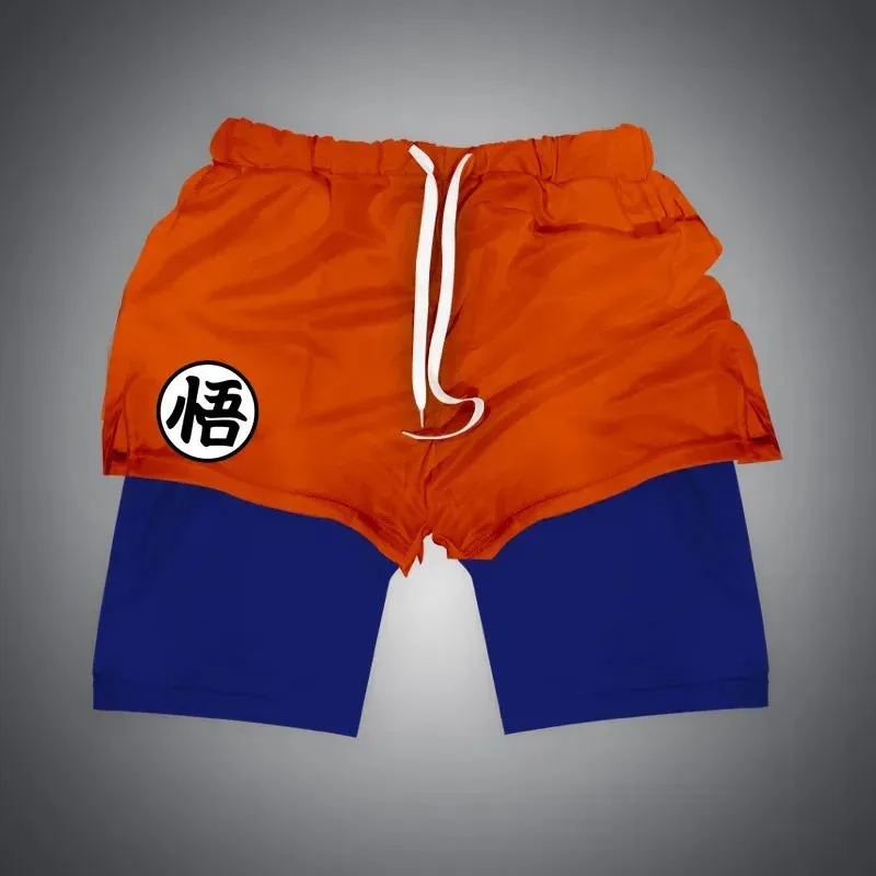 Dragon Ball Z 'Goku Kanji' Performance Shorts w/ Compression Lining