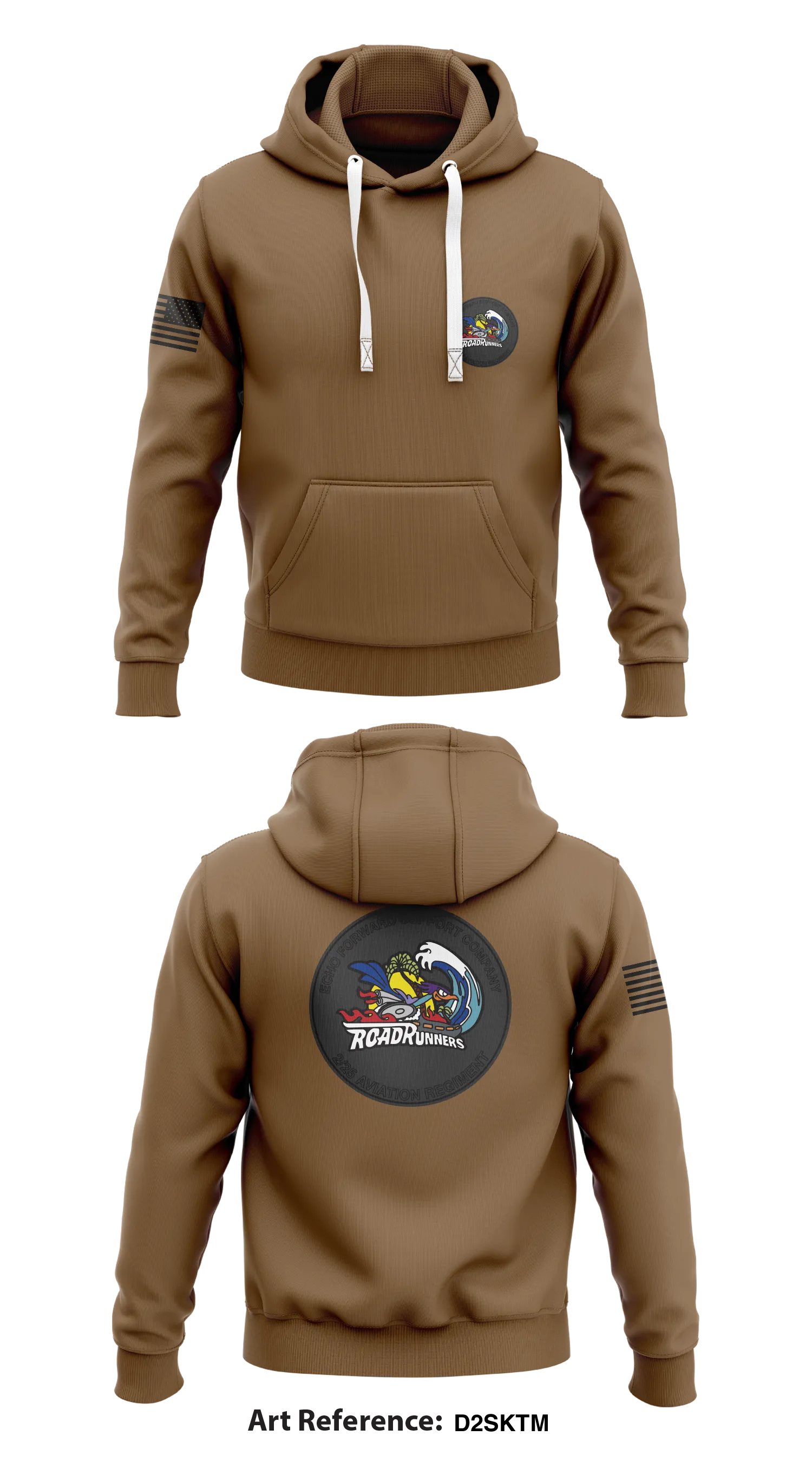 Echo Company 2-25 AVN Road Runners Store 1  Core Men's Hooded Performance Sweatshirt - d2SkTm