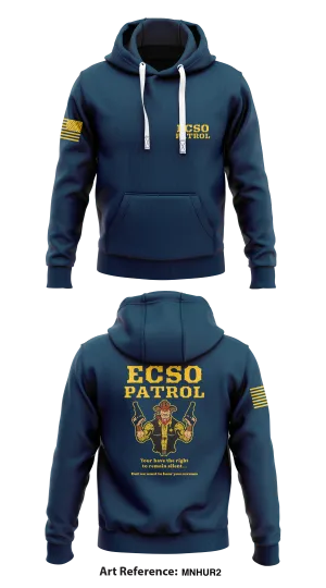 ECSO patrol Store 1  Core Men's Hooded Performance Sweatshirt - MnhUr2