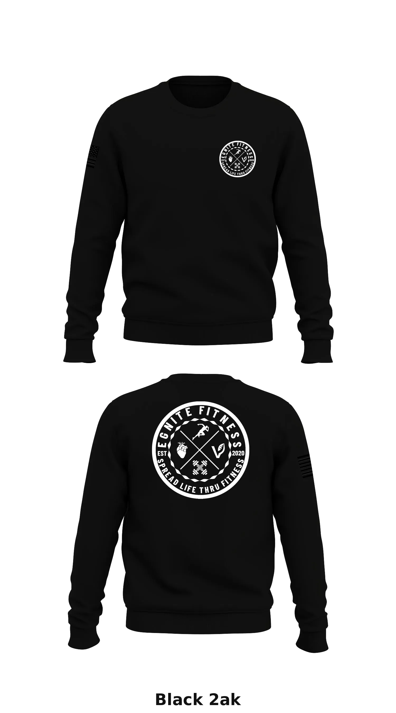 EGNITE FITNESS Store 1 Core Men's Crewneck Performance Sweatshirt - 2ak