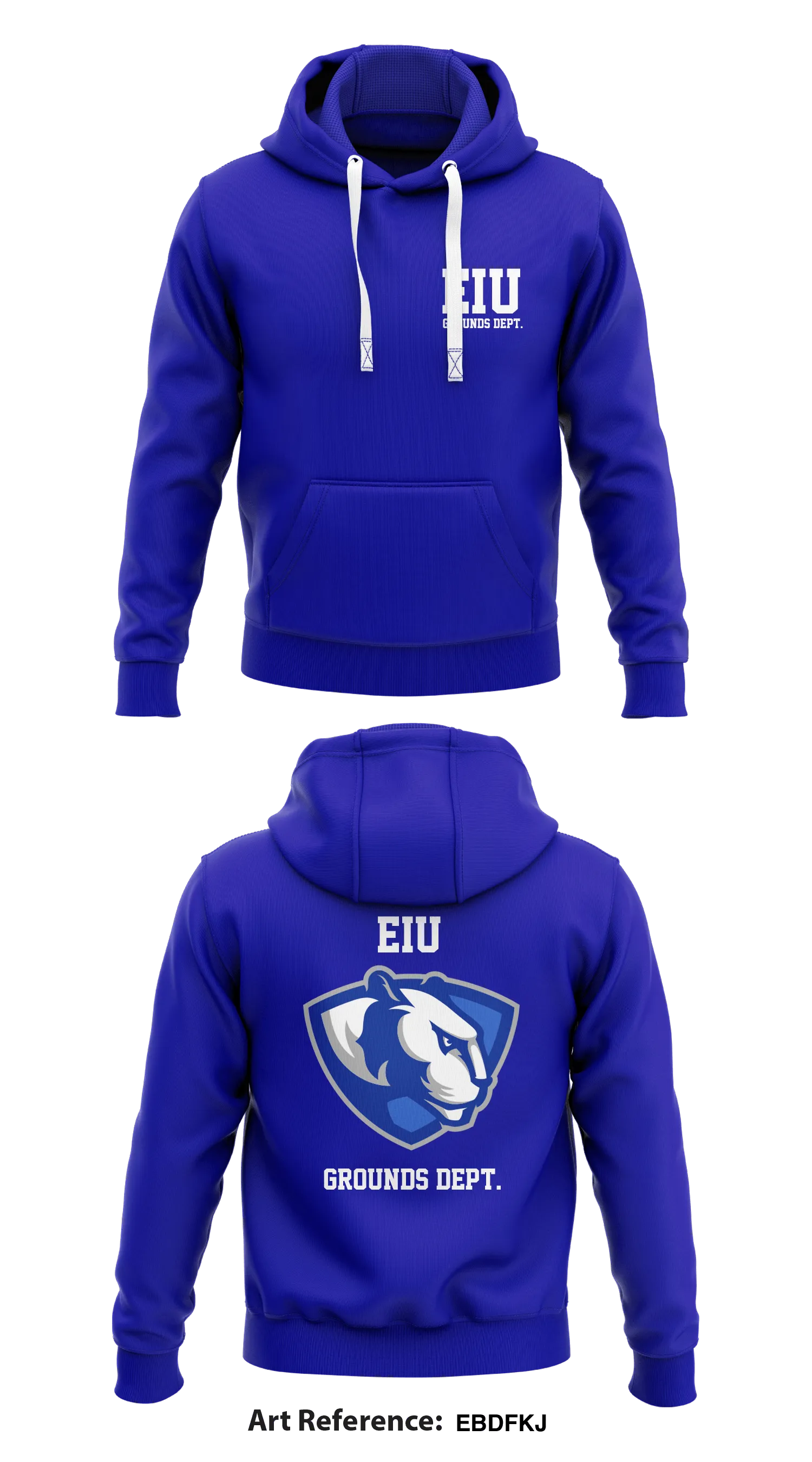 EIU Grounds Dept. Store 1  Core Men's Hooded Performance Sweatshirt - EBDFKJ