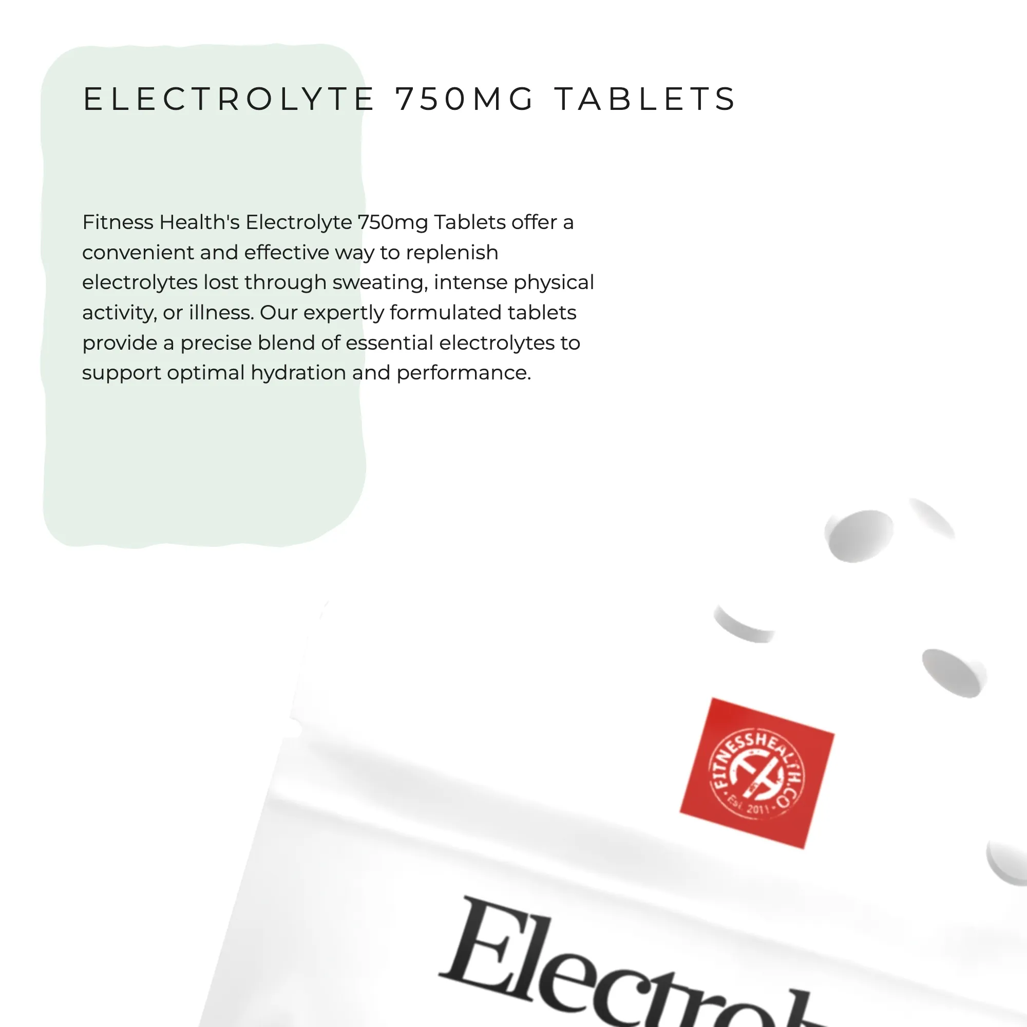 Electrolyte Tablets 750mg Vegan Friendly Nervous System Support - *HALF PRICE*