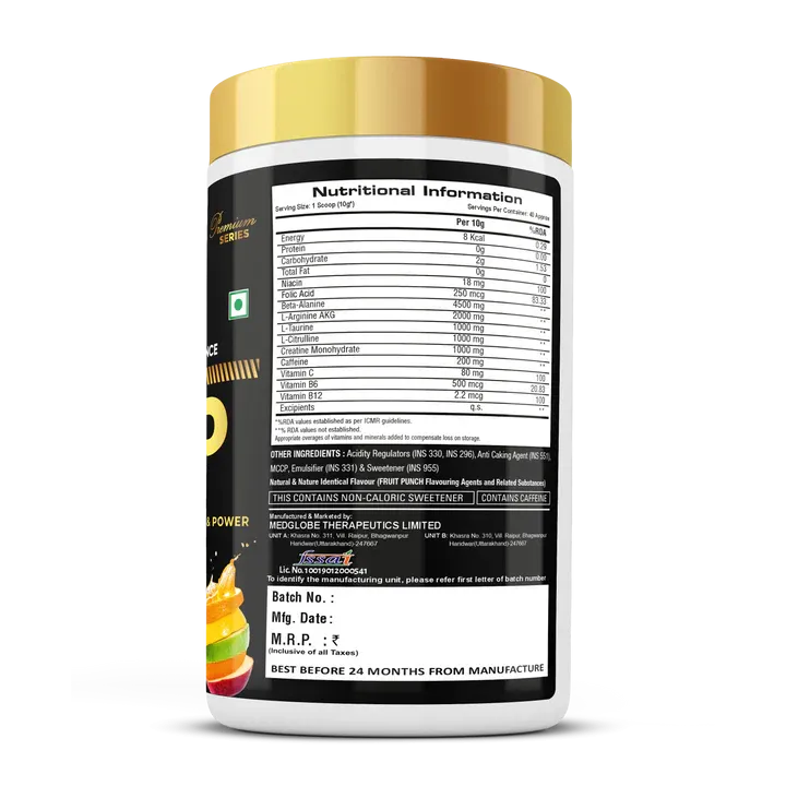 Eligator AMP Pre Workout - 400gm (40 Servings)