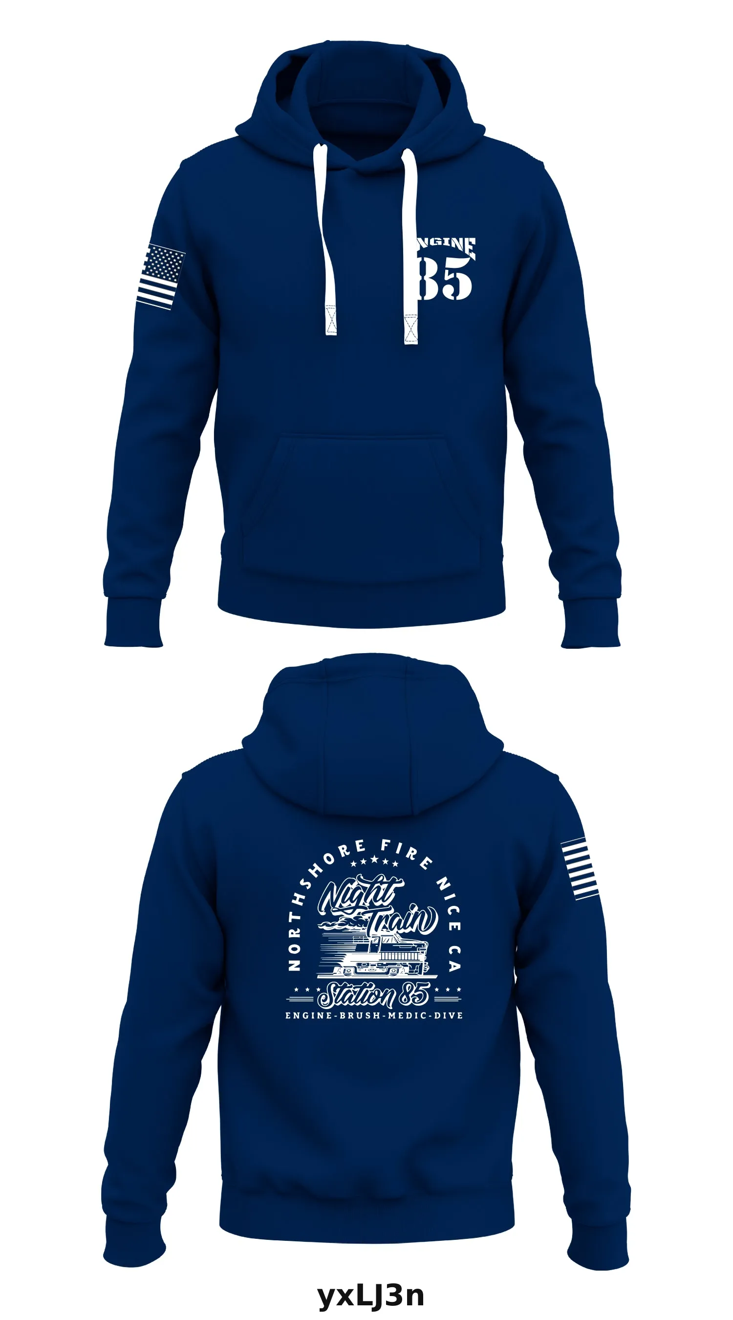 Engine 85 Store 1  Core Men's Hooded Performance Sweatshirt - yxLJ3n