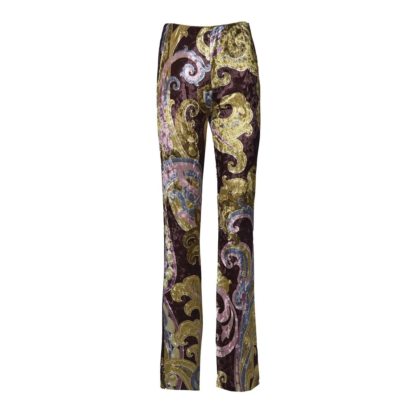ETRO Abstract Print High-Waisted Flared Leg Trousers