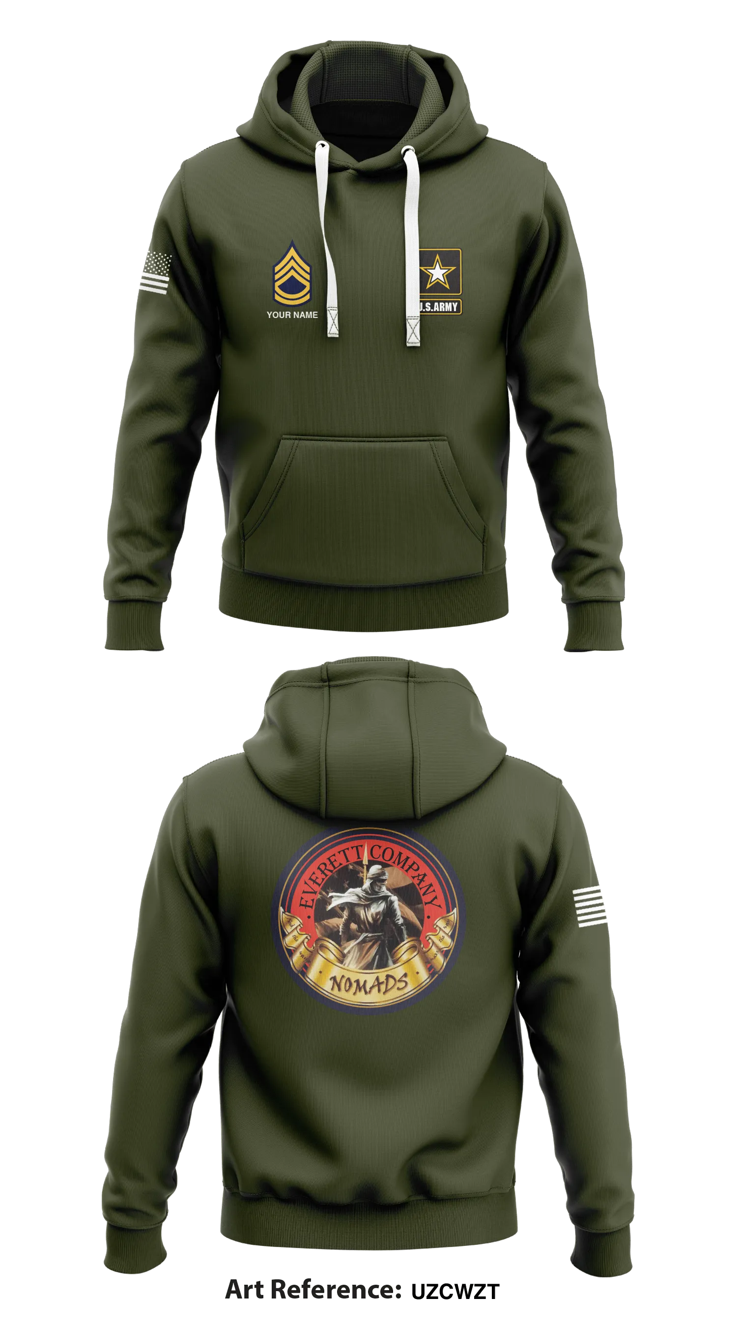 Everett Nomads Store 1  Core Men's Hooded Performance Sweatshirt - UzCWZT (SFC)