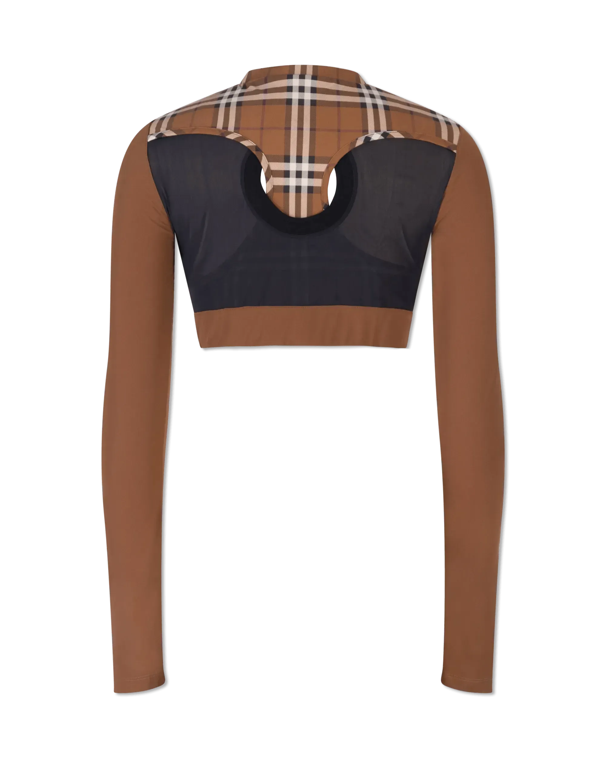 Everley Check Athlete Leisure Long Sleeve Top
