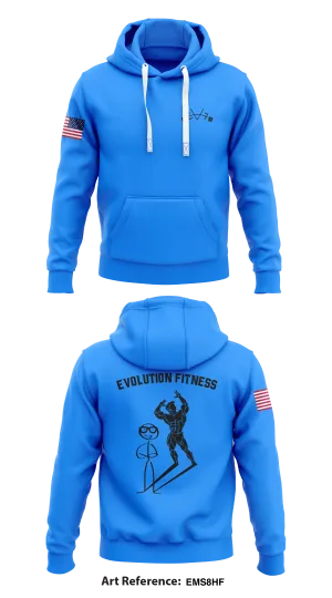 Evolution Fitness Store 1  Core Men's Hooded Performance Sweatshirt - EmS8hF