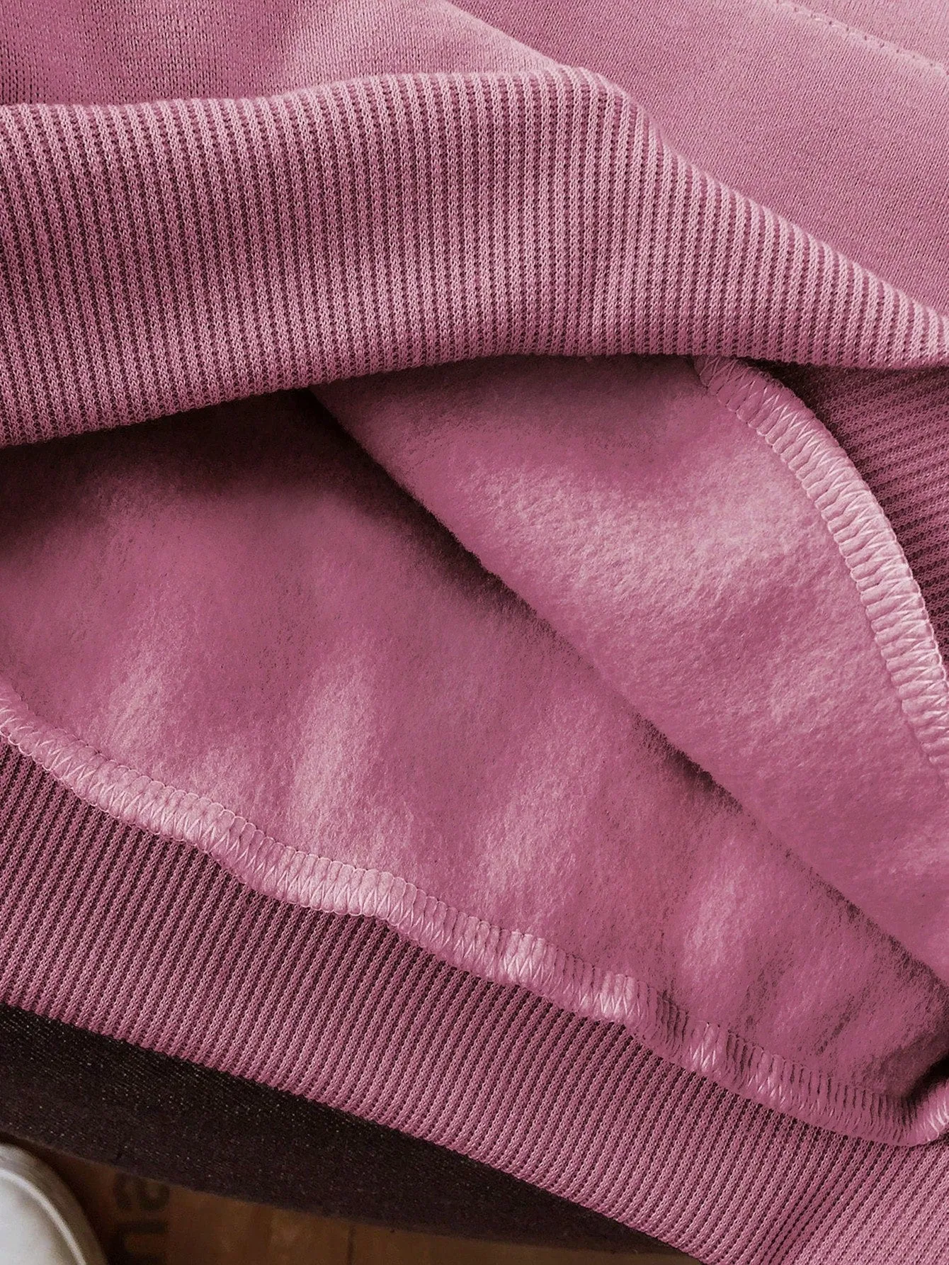 EZwear Women's Fleece Hooded Sweatshirt With Drawstring,Ladies Spring/Fall Casual Drawstring,Pocket Long Sleeve Hooded Regular Fit Regular Dusty Pink Drop Shoulder Pullovers Women Hoodies,Long Sleeve Tops