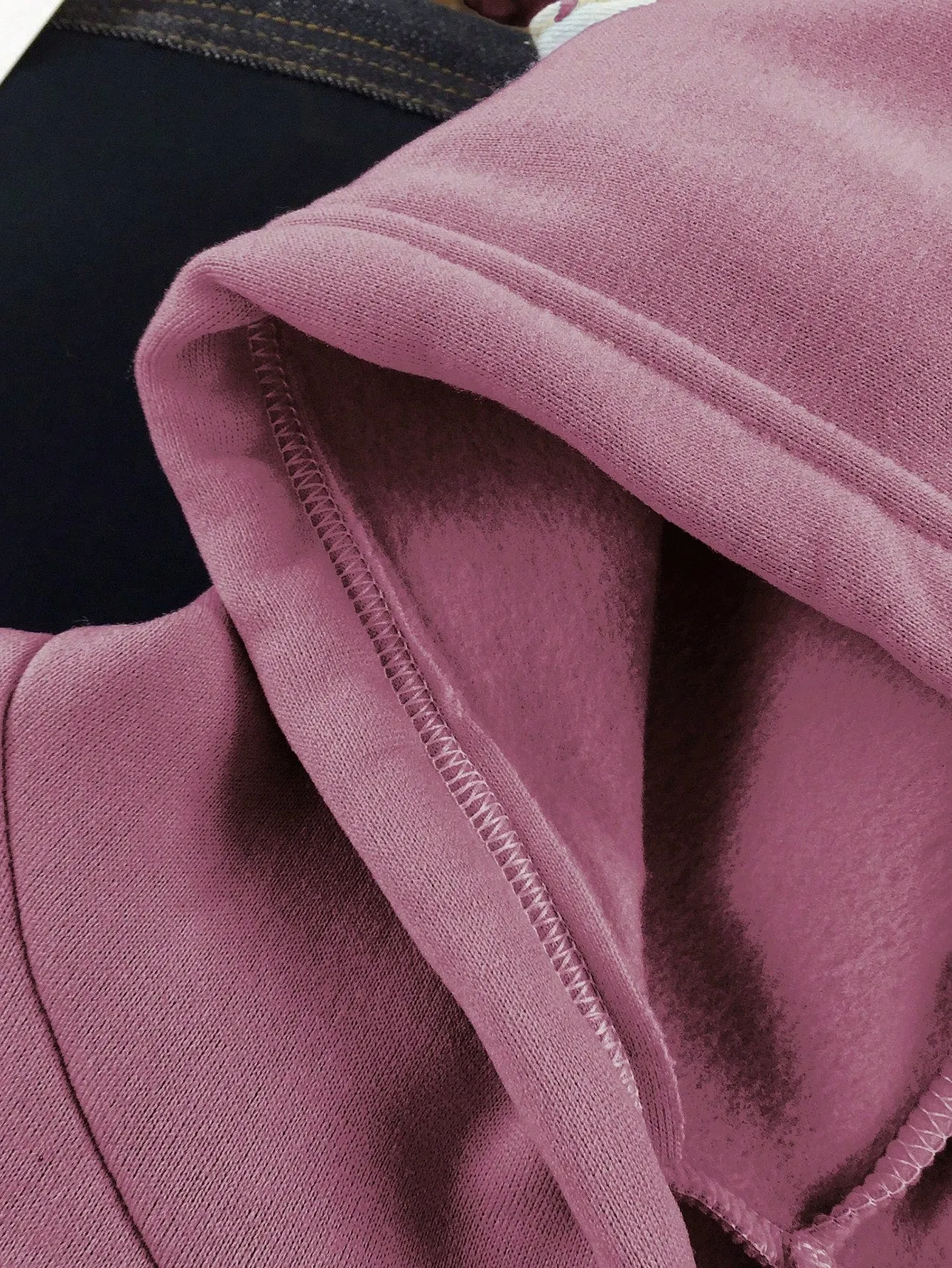 EZwear Women's Fleece Hooded Sweatshirt With Drawstring,Ladies Spring/Fall Casual Drawstring,Pocket Long Sleeve Hooded Regular Fit Regular Dusty Pink Drop Shoulder Pullovers Women Hoodies,Long Sleeve Tops