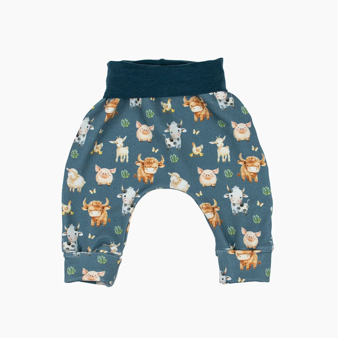 Farm Babies Grow-With-Me Harem Pants
