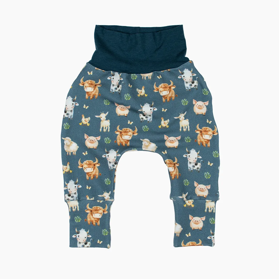 Farm Babies Grow-With-Me Harem Pants